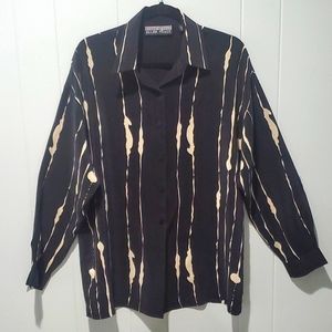 Linda Allard Ellen Tracy, size 12, black/brown.